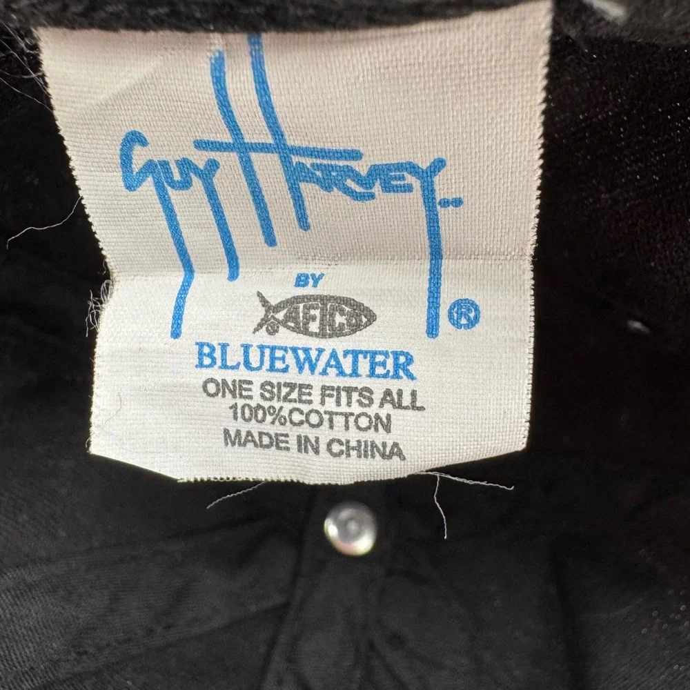 Guy Harvey Baseball Cap Women OSFA Black Pink Good Rhinestone Marlin Nautical